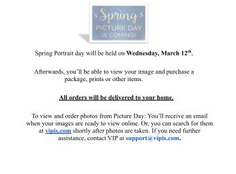 Spring Picture Day